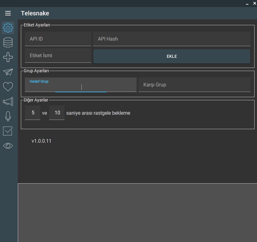 TeleSnake v.2 Telegram Yönetim 6 AY